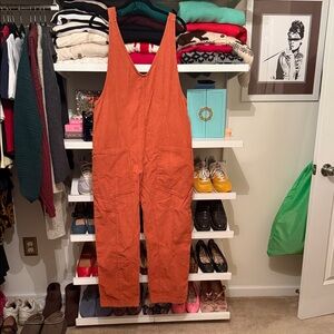 We The Free Rust Orange Utility Jumpsuit